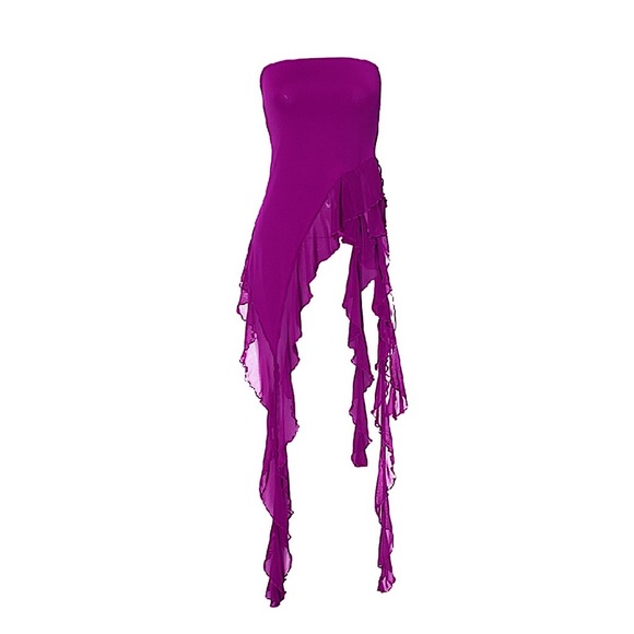 Hi-Lo Strapless Top - Picture 2 of 3